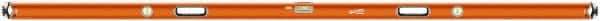 SAVAGE by SWANSON - 96" Long 3 Vial Box Beam Level - Aluminum, Orange - Apex Tool & Supply