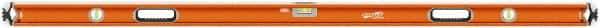 SAVAGE by SWANSON - 72" Long 3 Vial Box Beam Level - Aluminum, Orange - Apex Tool & Supply