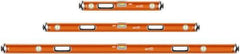 SAVAGE by SWANSON - 24" & 48" & 78" Long 3 Vial Box Beam Level - Aluminum, Orange - Apex Tool & Supply