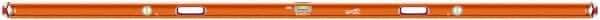 SAVAGE by SWANSON - Magnetic 96" Long 3 Vial Box Beam Level - Aluminum, Orange - Apex Tool & Supply