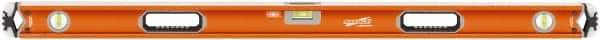 SAVAGE by SWANSON - 48" Long 3 Vial Box Beam Level - Aluminum, Orange - Apex Tool & Supply
