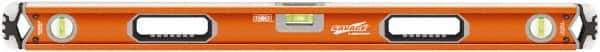 SAVAGE by SWANSON - 36" Long 3 Vial Box Beam Level - Aluminum, Orange - Apex Tool & Supply