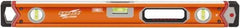 SAVAGE by SWANSON - 24" Long 3 Vial Box Beam Level - Aluminum, Orange - Apex Tool & Supply