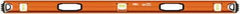 SAVAGE by SWANSON - 48" Long 3 Vial I-Beam Level - Aluminum, Orange - Apex Tool & Supply