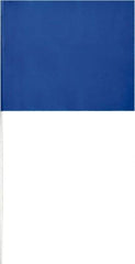 SAVAGE by SWANSON - 2" High x 3" Wide, Blue PVC Marking Flag - 16" Overall Height - Apex Tool & Supply