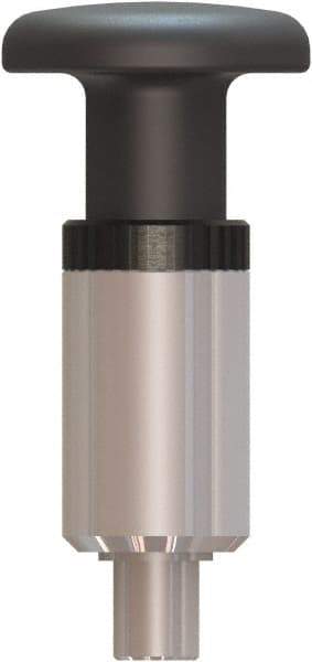 Made in USA - 1/2" Pin Diam, 0.86" Usable Length, Pull Knob Handle Quick Release Pin - 3.97" OAL - Apex Tool & Supply