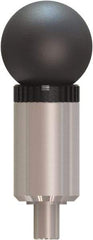 Made in USA - 3/8" Pin Diam, 0.61" Usable Length, Ball Knob Handle Quick Release Pin - 3.59" OAL - Apex Tool & Supply