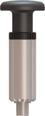 Made in USA - 1/2" Pin Diam, 0.57" Usable Length, Pull Knob Handle Quick Release Pin - 4.45" OAL - Apex Tool & Supply