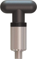 Made in USA - 1/2" Pin Diam, 0.57" Usable Length, T Handle Quick Release Pin - 4" OAL - Apex Tool & Supply