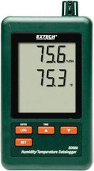 Extech - 32 to 122°F, 10 to 90% Humidity Range, Temp Recorder - Apex Tool & Supply