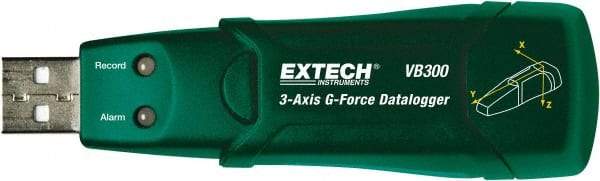 Extech - USB Datalogger - 3.6 Volt Lithium Battery, 18G 3-AXIS - Apex Tool & Supply
