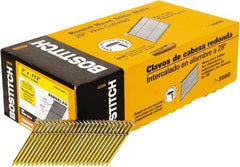 Stanley Bostitch - 12 Gauge 0.113" Shank Diam 2" Long Framing Nails for Power Nailers - Steel, Galvanized Finish, Smooth Shank, Angled Stick Wire Collation, Round Head, Diamond Point - Apex Tool & Supply