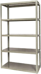 Hallowell - 5 Shelf Starter High-Capacity Open Steel Shelving - 2,500 Lb Capacity, 48" Wide x 84" High x 24" Deep, Gray - Apex Tool & Supply