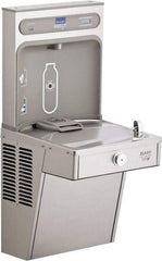 ELKAY - 8 GPH Cooling Capacity Barrier Free Wall Mounted Water Cooler & Fountain - Bottle Filling, 20 to 105 psi, 0.20 hp, Stainless Steel - Apex Tool & Supply
