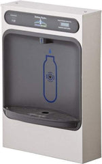 Halsey Taylor - 8 GPH Cooling Capacity Surface Mount Water Cooler & Fountain - Bottle Filling, 20 to 105 psi, 0.20 hp, Stainless Steel - Apex Tool & Supply
