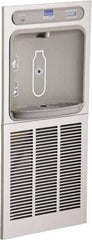 ELKAY - 8 GPH Cooling Capacity Barrier Free Wall Mounted Water Cooler & Fountain - In-Wall, 20 to 105 psi, 0.20 hp, Stainless Steel - Apex Tool & Supply