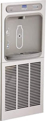 ELKAY - 8 GPH Cooling Capacity Barrier Free Wall Mounted Water Cooler & Fountain - In-Wall, 20 to 105 psi, 0.20 hp, Stainless Steel - Apex Tool & Supply