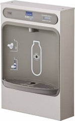 Halsey Taylor - 8 GPH Cooling Capacity Surface Mount Water Cooler & Fountain - Bottle Filling, 20 to 105 psi, 0.20 hp, Stainless Steel - Apex Tool & Supply