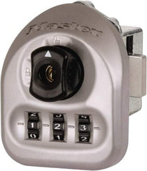 Master Lock - 0.030 to 0.125" Door Thickness, Zinc Finish, 3-Digit Combination Deadbolt - Left Handling, Key Override, Disc Cylinder - Apex Tool & Supply
