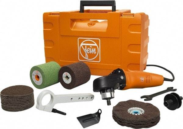 Fein - 9" Pad Diam, 900 to 2,500 RPM, Handheld Electric Polisher - 5/8-11" Spindle Thread, 10 Amps, 120 Volts - Apex Tool & Supply