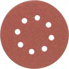 Porter-Cable - 5" Diam, 80 Grit, Aluminum Oxide Hook & Loop Disc - Medium Grade, Coated, C Weight Paper Backing, - Apex Tool & Supply
