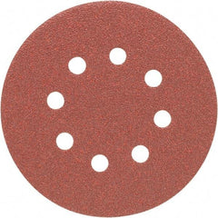Porter-Cable - 5" Diam, 220 Grit, Aluminum Oxide Hook & Loop Disc - Very Fine Grade, Coated, C Weight Paper Backing, - Apex Tool & Supply