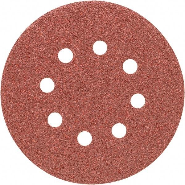 Porter-Cable - 5" Diam, 40 Grit, Aluminum Oxide Hook & Loop Disc - Coarse Grade, Coated, C Weight Paper Backing, - Apex Tool & Supply