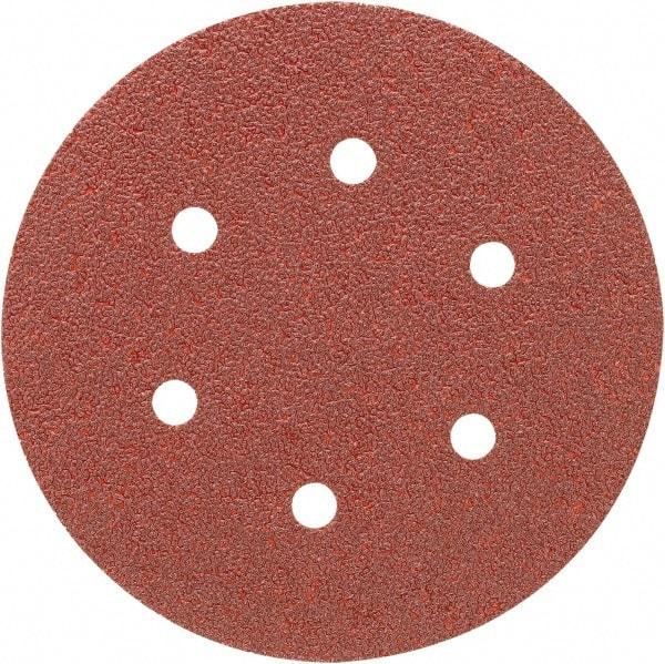 Porter-Cable - 6" Diam, 40 Grit, Aluminum Oxide Hook & Loop Disc - Coarse Grade, Coated, C Weight Paper Backing, - Apex Tool & Supply
