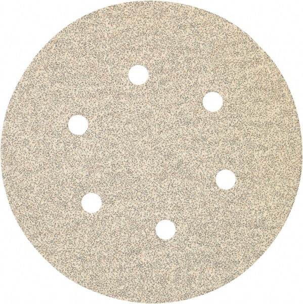 Porter-Cable - 6" Diam, 120 Grit, Zirconia Alumina Hook & Loop Disc - Fine Grade, Coated, C Weight Paper Backing, - Apex Tool & Supply