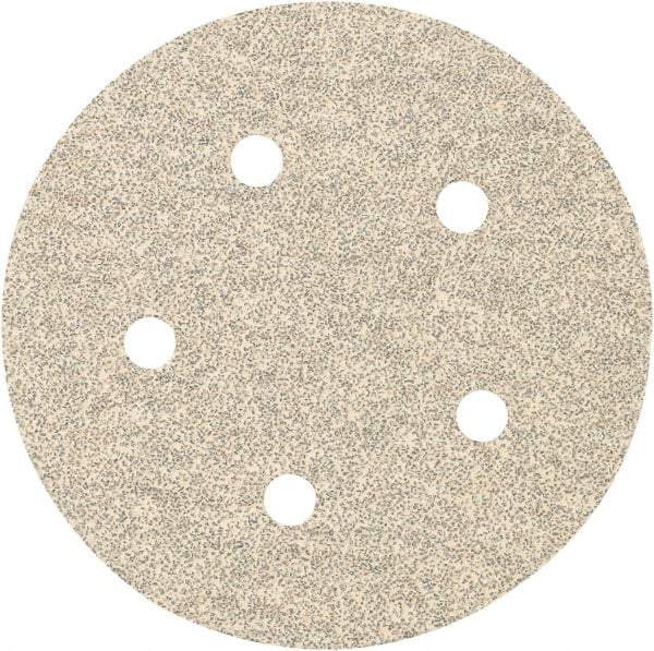 Porter-Cable - 5" Diam, 120 Grit, Zirconia Alumina Hook & Loop Disc - Fine Grade, Coated, C Weight Paper Backing, - Apex Tool & Supply