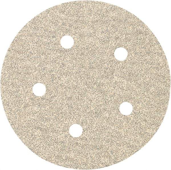 Porter-Cable - 5" Diam, 180 Grit, Zirconia Alumina Hook & Loop Disc - Very Fine Grade, Coated, C Weight Paper Backing, - Apex Tool & Supply