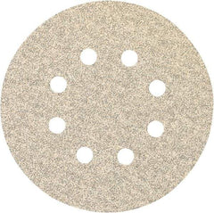 Porter-Cable - 5" Diam, 220 Grit, Zirconia Alumina Hook & Loop Disc - Very Fine Grade, Coated, C Weight Paper Backing, - Apex Tool & Supply