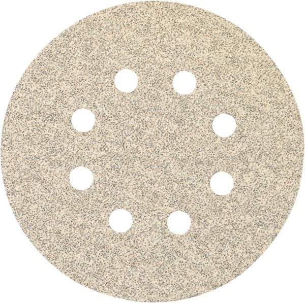 Porter-Cable - 5" Diam, 220 Grit, Zirconia Alumina Hook & Loop Disc - Very Fine Grade, Coated, C Weight Paper Backing, - Apex Tool & Supply