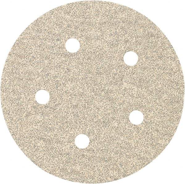 Porter-Cable - 5" Diam, 80 Grit, Zirconia Alumina Hook & Loop Disc - Medium Grade, Coated, C Weight Paper Backing, - Apex Tool & Supply