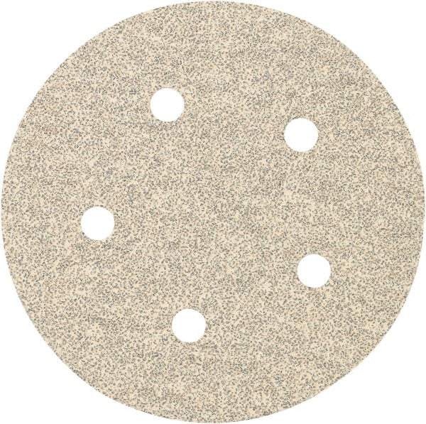 Porter-Cable - 5" Diam, 60 Grit, Zirconia Alumina Hook & Loop Disc - Medium Grade, Coated, C Weight Paper Backing, - Apex Tool & Supply