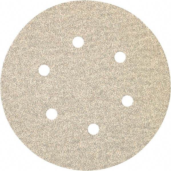 Porter-Cable - 6" Diam, 220 Grit, Zirconia Alumina Hook & Loop Disc - Very Fine Grade, Coated, C Weight Paper Backing, - Apex Tool & Supply