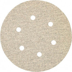 Porter-Cable - 6" Diam, 80 Grit, Zirconia Alumina Hook & Loop Disc - Medium Grade, Coated, C Weight Paper Backing, - Apex Tool & Supply