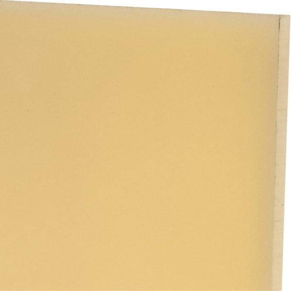 Made in USA - 1/4" Thick x 24" Wide x 2' Long, Polyurethane Sheet - Natural, 75D Hardness, ±0.015 Tolerance - Apex Tool & Supply