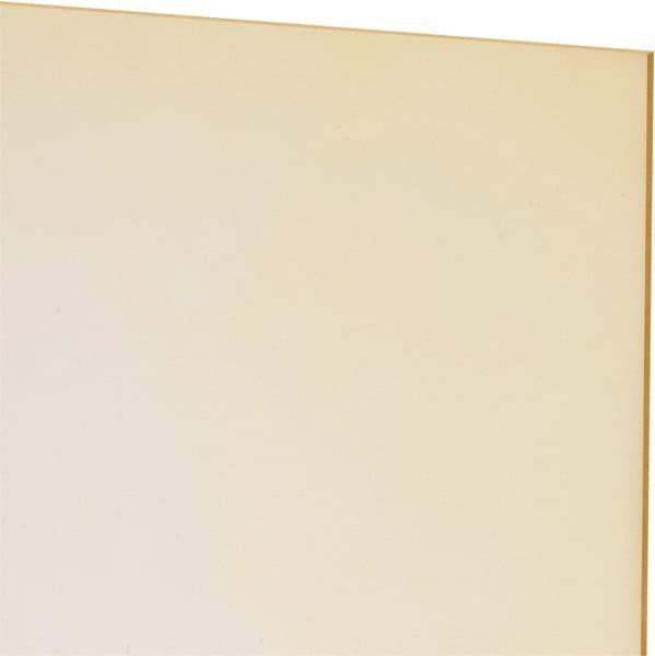 Made in USA - 1/16" Thick x 12" Wide x 1' Long, Polyurethane Sheet - Natural, 80A Hardness, ±0.010 Tolerance - Apex Tool & Supply