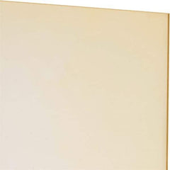 Made in USA - 1/16" Thick x 12" Wide x 1' Long, Polyurethane Sheet - Natural, 80A Hardness, ±0.010 Tolerance - Apex Tool & Supply