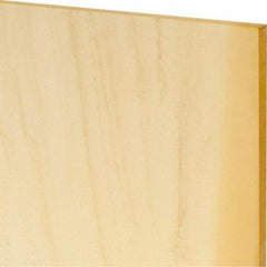 Made in USA - 1/8" Thick x 12" Wide x 1' Long, Polyurethane Sheet - Natural, 80A Hardness, ±0.010 Tolerance - Apex Tool & Supply
