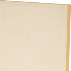 Made in USA - 1/4" Thick x 24" Wide x 1' Long, Polyurethane Sheet - Natural, 80A Hardness, ±0.015 Tolerance - Apex Tool & Supply