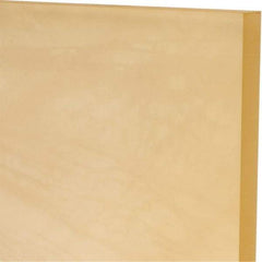 Made in USA - 3/8" Thick x 24" Wide x 1' Long, Polyurethane Sheet - Natural, 80A Hardness, ±0.015 Tolerance - Apex Tool & Supply