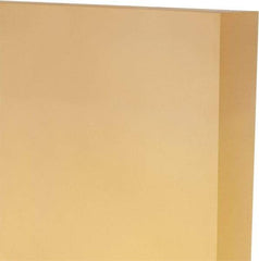 Made in USA - 1" Thick x 24" Wide x 1' Long, Polyurethane Sheet - Natural, 80A Hardness, ±0.025 Tolerance - Apex Tool & Supply