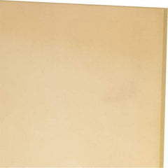 Made in USA - 1/8" Thick x 12" Wide x 1' Long, Polyurethane Sheet - Natural, 90A Hardness, ±0.010 Tolerance - Apex Tool & Supply