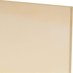 Made in USA - 3/16" Thick x 12" Wide x 1' Long, Polyurethane Sheet - Natural, 90A Hardness, ±0.010 Tolerance - Apex Tool & Supply
