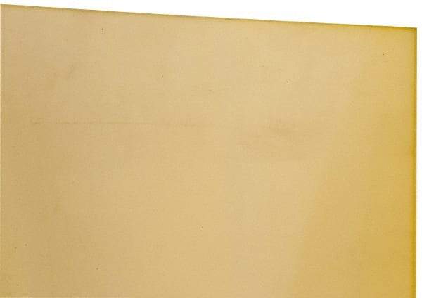 Made in USA - 1/4" Thick x 24" Wide x 1' Long, Polyurethane Sheet - Natural, 90A Hardness, ±0.015 Tolerance - Apex Tool & Supply