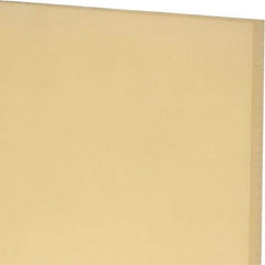 Made in USA - 1/4" Thick x 12" Wide x 1' Long, Polyurethane Sheet - Natural, 90A Hardness, ±0.015 Tolerance - Apex Tool & Supply