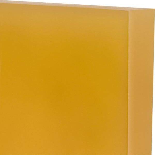 Made in USA - 1" Thick x 12" Wide x 1' Long, Polyurethane Sheet - Natural, 90A Hardness, ±0.025 Tolerance - Apex Tool & Supply