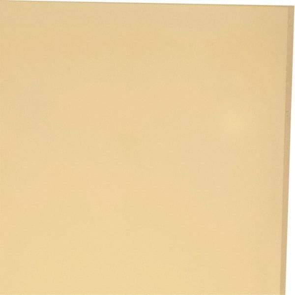 Made in USA - 1/8" Thick x 24" Wide x 1' Long, Polyurethane Sheet - Natural, 95A Hardness, ±0.010 Tolerance - Apex Tool & Supply